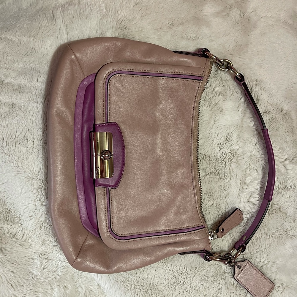 Coach leather handbag